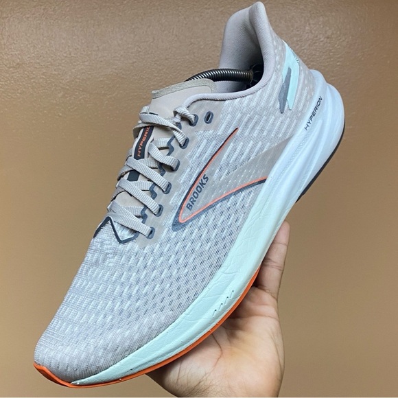 Brooks Hyperion Men’s Running Sneakers “Grey Skylight Red Orange” Size 13 Medium main image 8